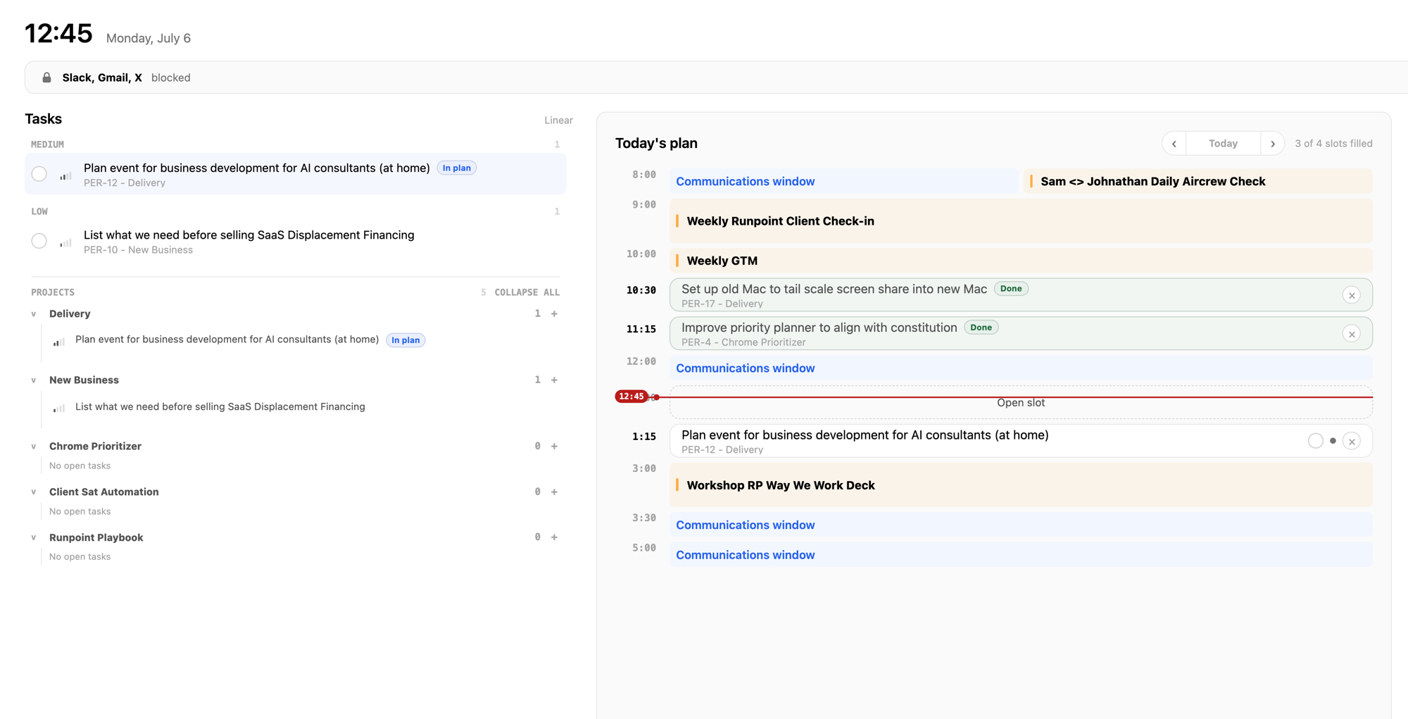 Chrome Prioritizer: a new-tab priority dashboard with today's plan and blocked distracting sites